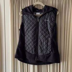 Columbia vest with hood. Excellent condition.